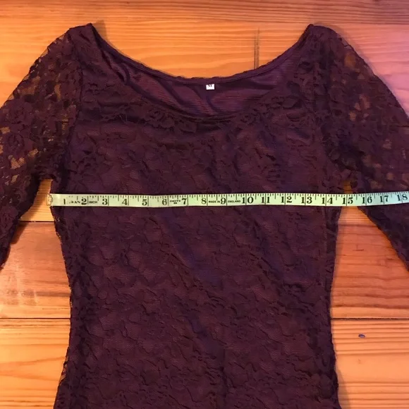 Bundle of Red Purple Black Bodycon Dresses, EUC, M - Picture 4 of 16